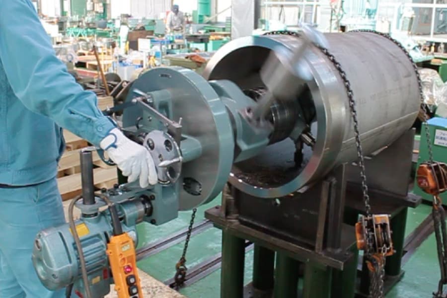 開先・フランジ面加工機
